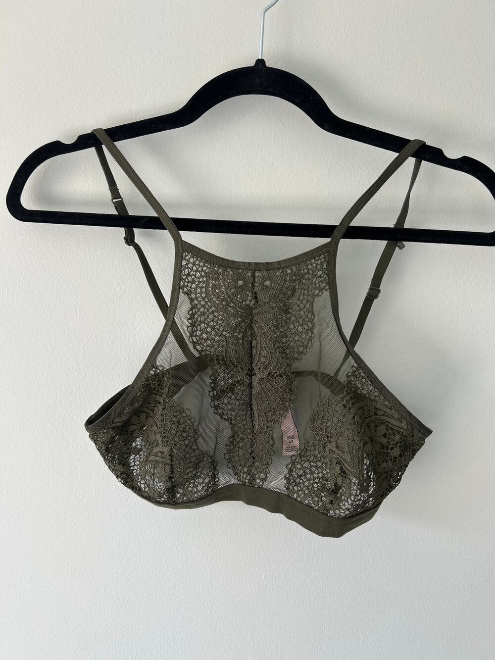 Victoria's Secret Green Lace Bralette Small